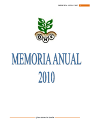 Memoria Institucional Año 2010
