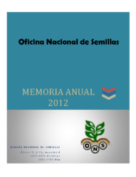 Memoria Institucional Año 2012