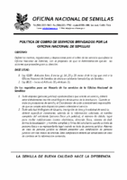 Política de Cobro de Servicios de la ONS