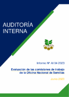 Informe AI 04-2023. Comisiones de Trabajo
